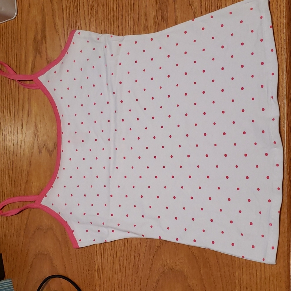 🛍 2/$6 🛍 Pink & white polka-dot camisole